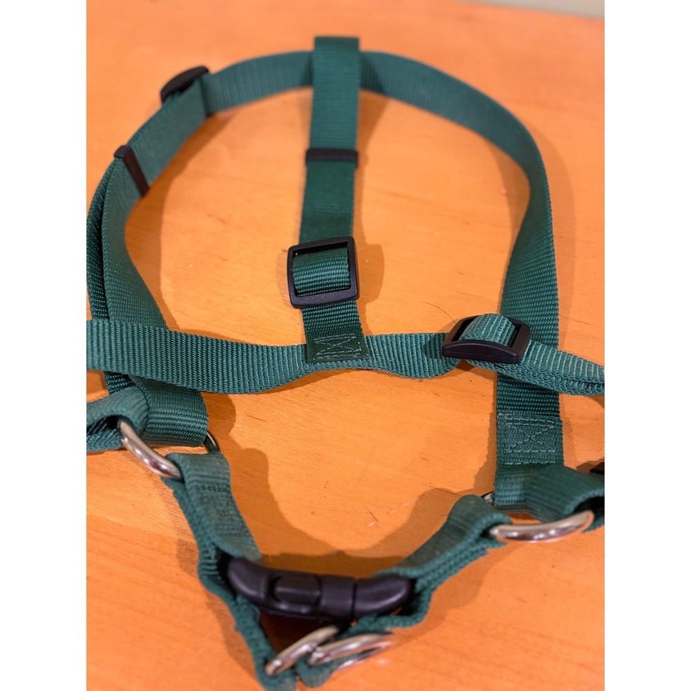 TUFF Forest Green Adjustable Nylon Dog Harness Large Breed Labrador Golden Etc - Picture 2 of 6